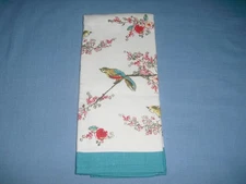 Lenox American by Design Hand Towel Fingertip 18 x 28 100% cotton birds flowers