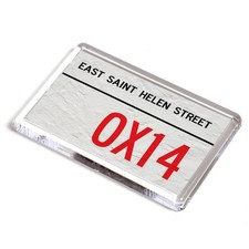 FRIDGE MAGNET - East Saint Helen Street OX14 - UK Postcode