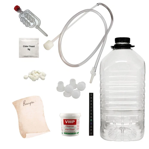 Cider Brewing Starter Equipment Kit (1 Gallon) incl Yeast, Recipe, Syphon C5DJ1