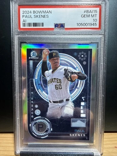 2024 Bowman - Bowman Ai Paul Skenes #BAI-15 (RC) PSA10 ! CLEAN SLAB !