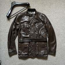 BELSTAFF PANTHER 1966 JACKET DARK BROWN LARGE UK40/IT50 TRIALMASTER  RRP£1345
