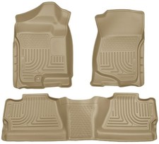 Husky Liners Weatherbeater Floor Mats Tan Custom Fit 2007-2014 Chevy GMC 1500...