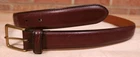 Polo Ralph Lauren Dress Belt Brown Leather Embossed Pony Logo 2111860 Mens Sz 36