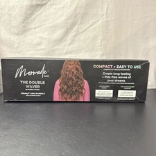 Mermade Hair Double Waver 25mm 1" Mini Barrels Hair Waver Iron Black New