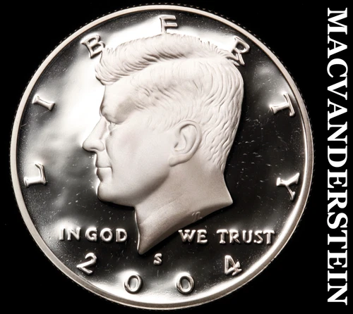 2004-S Silver Kennedy Half Dollar-Choice Gem Proof Lustrous No Reserve #i6718