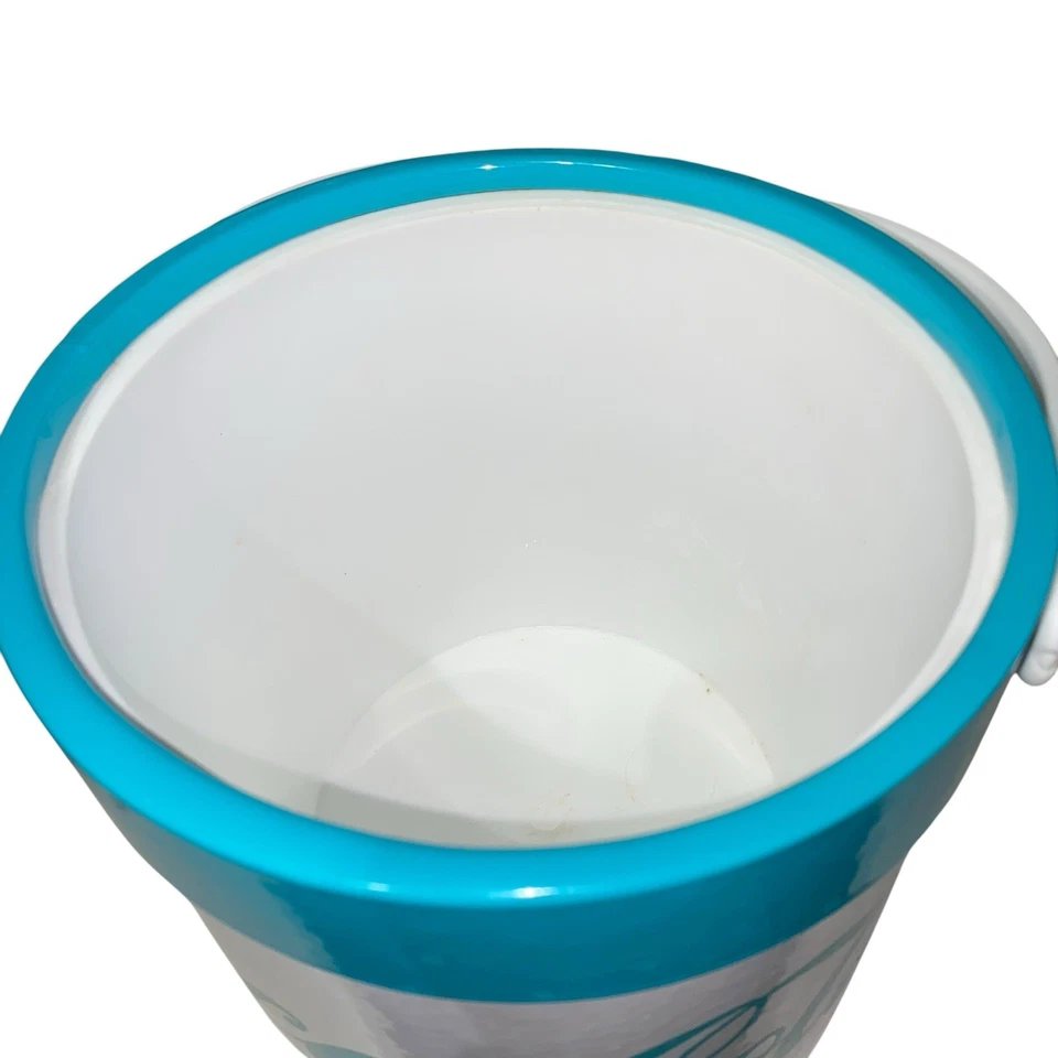 Cubo congelador de hielo Coca Cola vintage años 80 logotipo turquesa verde azulado de Coca Cola Foto 4 de 4