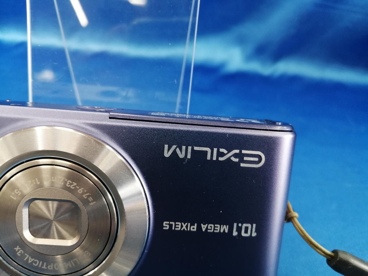 Casio Exilim Zoom EX-Z1080 Blue 10.1MP Compact Digital Camera From