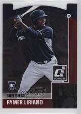 2015 Panini Donruss Preferred Cut to the Chase Red 2/10 Rymer Liriano #16 0b2