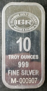 Istanbul Gold Refinery 10oz Silver Bar with Assay Certificate in Plastic