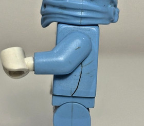 LEGO Ninjago NRG Zane Minifigure Ice Ninja Gold Lightning Rare &ndash; Cracked