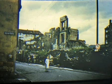 Original Slide Koblenz Germany Ruins Bombed Out Building 1960