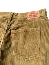 Levi  s High Rise Straight Leg Corduroy Pants Womens 29x30 Tan Vintage style Y2K