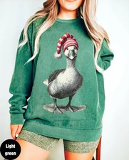 Cute White Goose Christmas Funny Holiday Sweatshirt