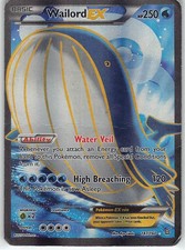 Wailord EX 147/160 Ultra Rare Primal Clash Pokemon Holo Heavily Played