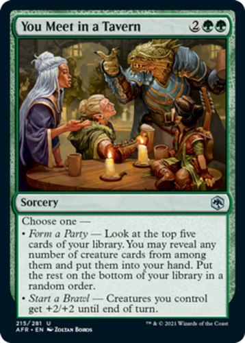 You Meet in a Tavern 215/281 Adventures in the Forgotten Realms