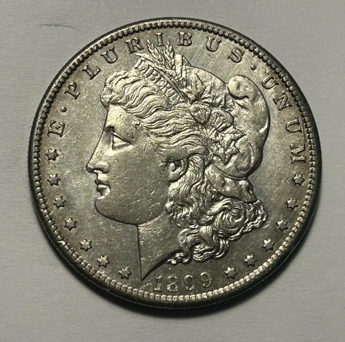 1899 S  MORGAN DOLLAR AU