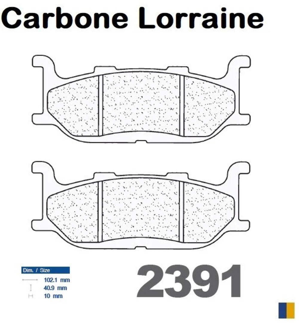 Plaquettes Carbone Lorraine frein avant Yamaha XJ 600 mordant et endurance