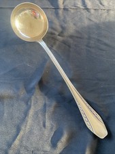 Ancienne Louche De L’Orfèvrerie Cailar Bayard En Métal Argenté 2 Poinçons CB10 A