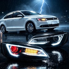 Demon Eyes For 2011-2018 Vw Jetta Mk6 Projector Headlights Wsequential Signals