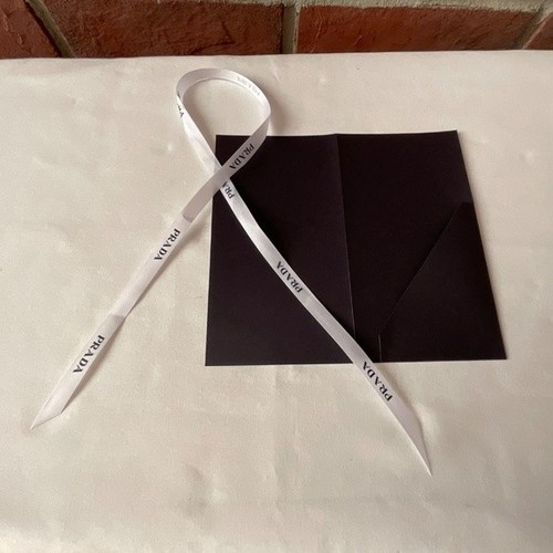 Prada Shopping Bag Ribbon & Receipt/Note Holder NEW - Picture 9 of 10