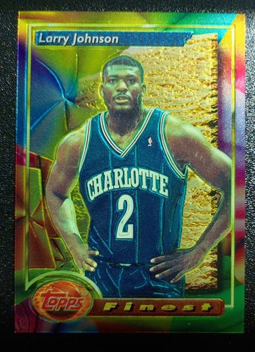 Larry Johnson [Refractor] #162 1993 Finest card