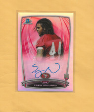 2014 Bowman Chrome Football Trey Millard RC Rookie AUTO 49'ers REFRACTOR