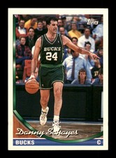 47 Danny Schayes C 24 1993 Topps NBA Basketball Sports Trading Card