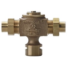 Jay R. Smith Manufacturing 1/2 Dia, Cast Bronze, Bronze, Floor Drain, Automatic