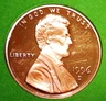 1996 S PROOF LINCOLN MEMORIAL CENT - BRIGHT RED - **FREE SHIPPING**