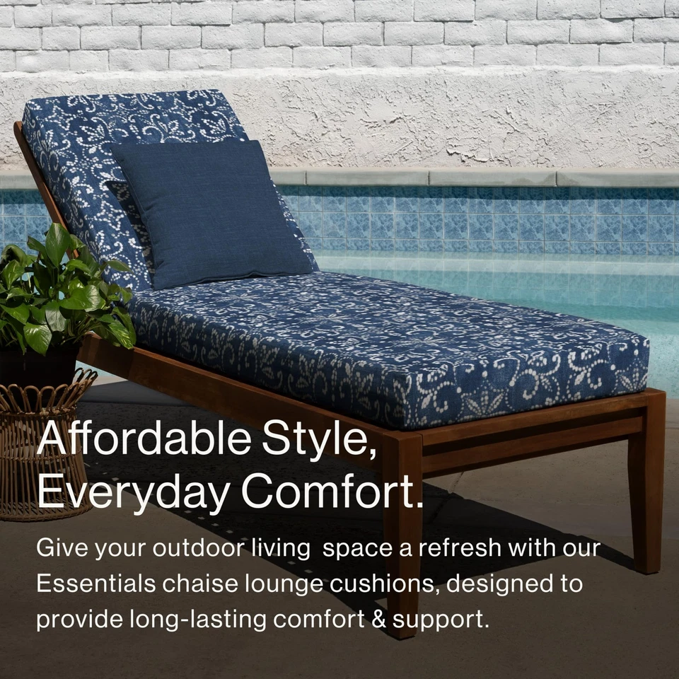 Outdoor Essentials Chaise Lounge, 21 x 70, Boheme Chair Cushion for Patio Fur... - Image 2 of 4