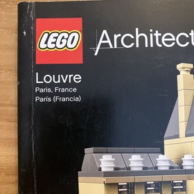Lego Architecture #21024 Louvre Paris, France Art Museum Instruction Manual Only