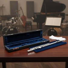 16 Hole Flute Holder Shielded Music Accessory Soft Plush Interior for Practice