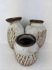 Hand Crafted Studio Art Pottery Vases 3 Connected Raymond Gallucci Article