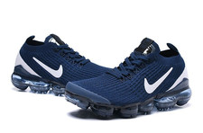 Nike Air VaporMax Flyknit 3 Navy Blue White Men's Running Shoes AJ6900-401
