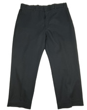 Vintage Levi Strauss Action Slacks Pants Mens 38/26 Black Flat Front Dacron Poly
