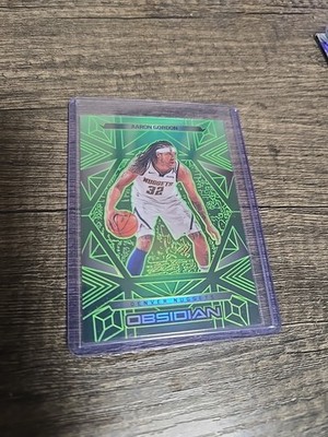 2024-25 Panini Obsidian Aaron Gordon, Aaron Gordon #82 Electric Etch Jade /25