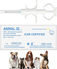 20 Pack 1.25X7Mm Universal Standard Microchip, ISO11784/85 FDX-B Pet ID Tags, 15