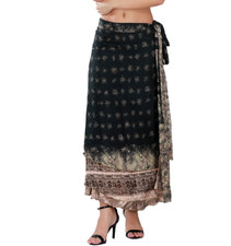 Women's Vintage Beach Magic Wrap Around Skirt 36 inch Wholesale lot 10 Pcs Mix