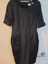 Colette Dinnigan Little Black Dress 100% Silk (RARE) Size M