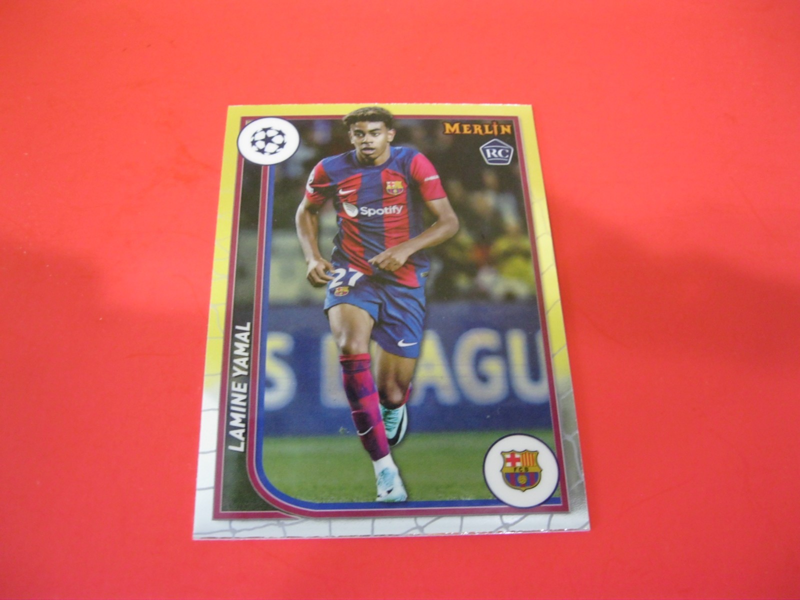2024 TOPPS FC BARCELONA SOCCER #24 LAMINE YAMAL ROOKIE CARD view 5