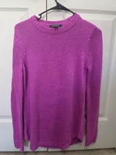 Ralph Lauren Womens Crewneck Knit Pullover Sweater Pink Medium
