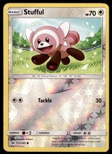 Stufful 111/149 Common SM Base Set Pokemon Reverse Holo Near Mint