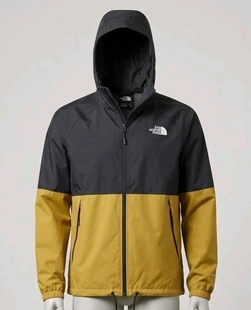 The North Face Men's Antora Rain Hoodie Jacket Black/Gol DryVent
