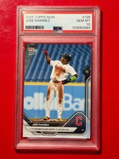 PSA 10 Gem Mint 2025 Topps Now 128 Jose Ramirez 1st 3B 250/250 Club PR/2018*5283