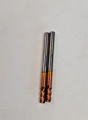Accupro Fresa terminale in carburo 7/64 x 1/8 x 3/8 x 1-1/2 Ticn 4 FL 2 pezzi - Foto 3 di 4