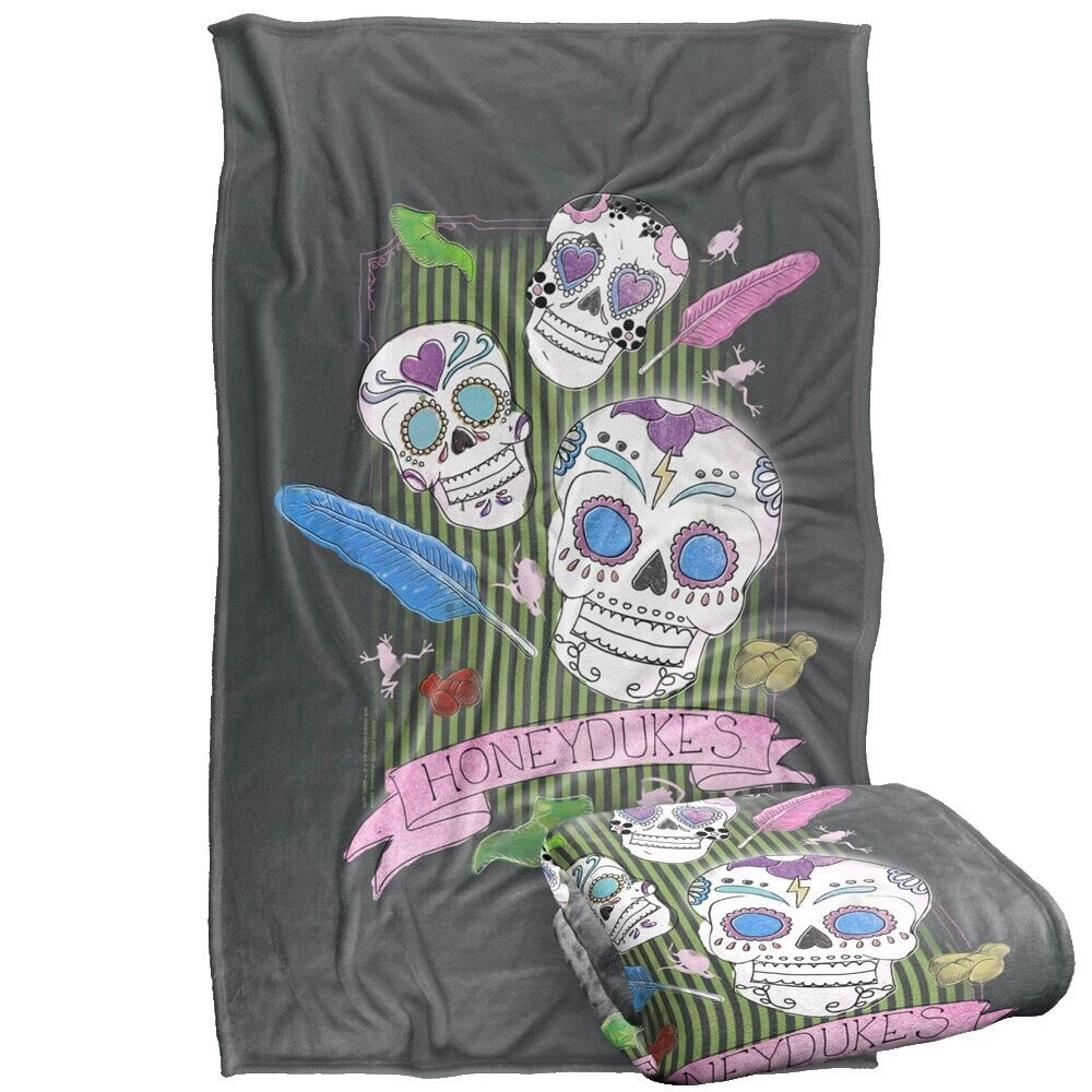 Cobijas y mantas Calavera de poliéster