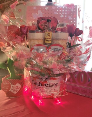 Budweiser Valentine Day Basket | eBay