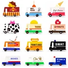 Wooden Toy Car Van Candylab Diecast American Classic Vintage Collectable New