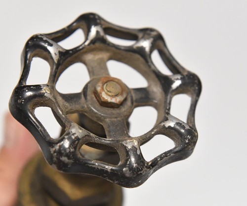 4 VALVOLE INDUSTRIALI OTTONE VARIE MISURE BUONE CONDIZIONI STEAMPUNK #DC - Foto 3 di 9