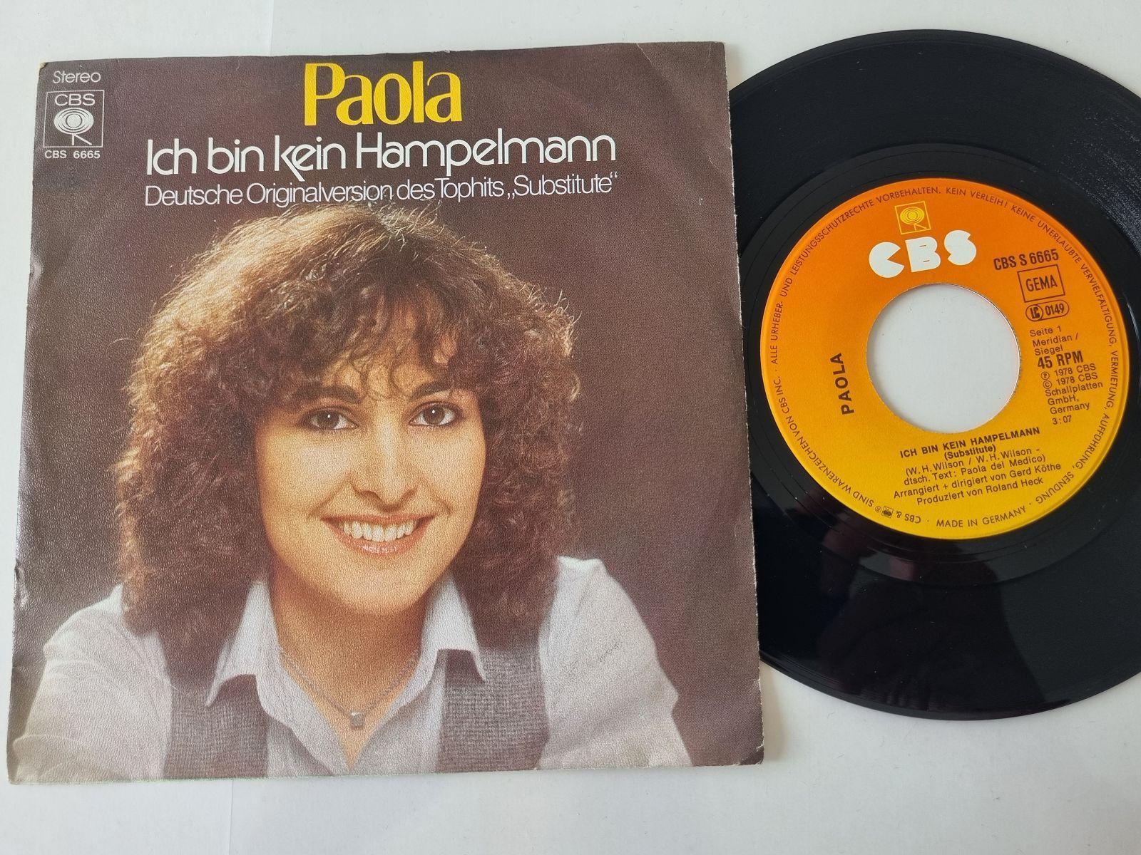 7"" Single Vinyl Paola del Medico - Ich bin kein Hampelmann Vinyl/ CV Clout - Sub